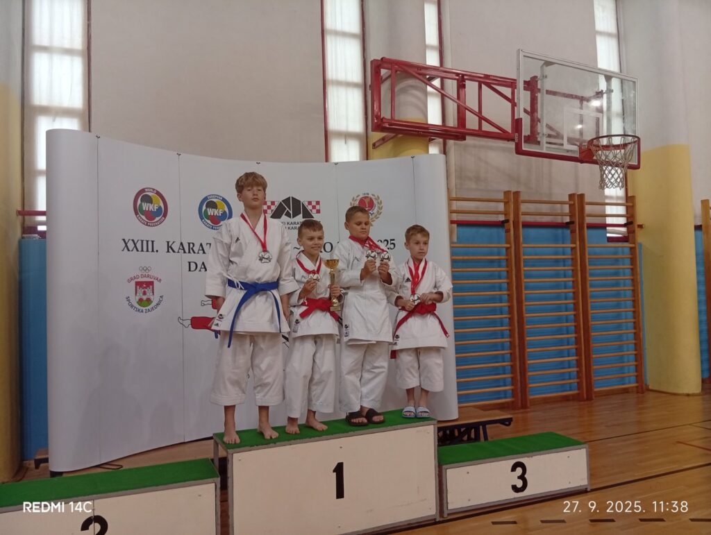 23. karate Darfest: Teo Biškup sa zlatnom medaljom u društvu srebrnih i brončanih karatista