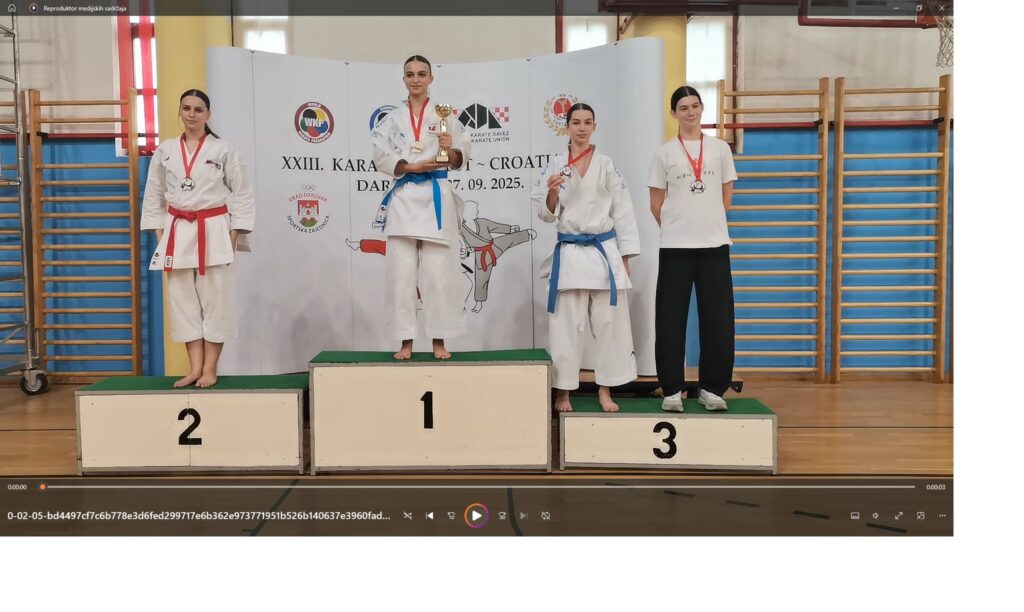 23. karate Darfest: Karla Mezga s broncom te pobjednicom i srebrnom